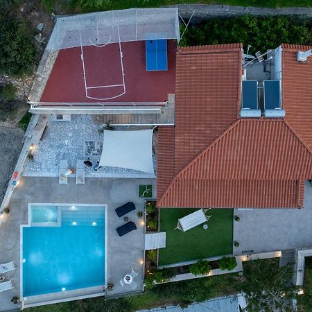 Amazing View Villa Aliki With Infinity Pool & Spa Ligaria  Exterior foto