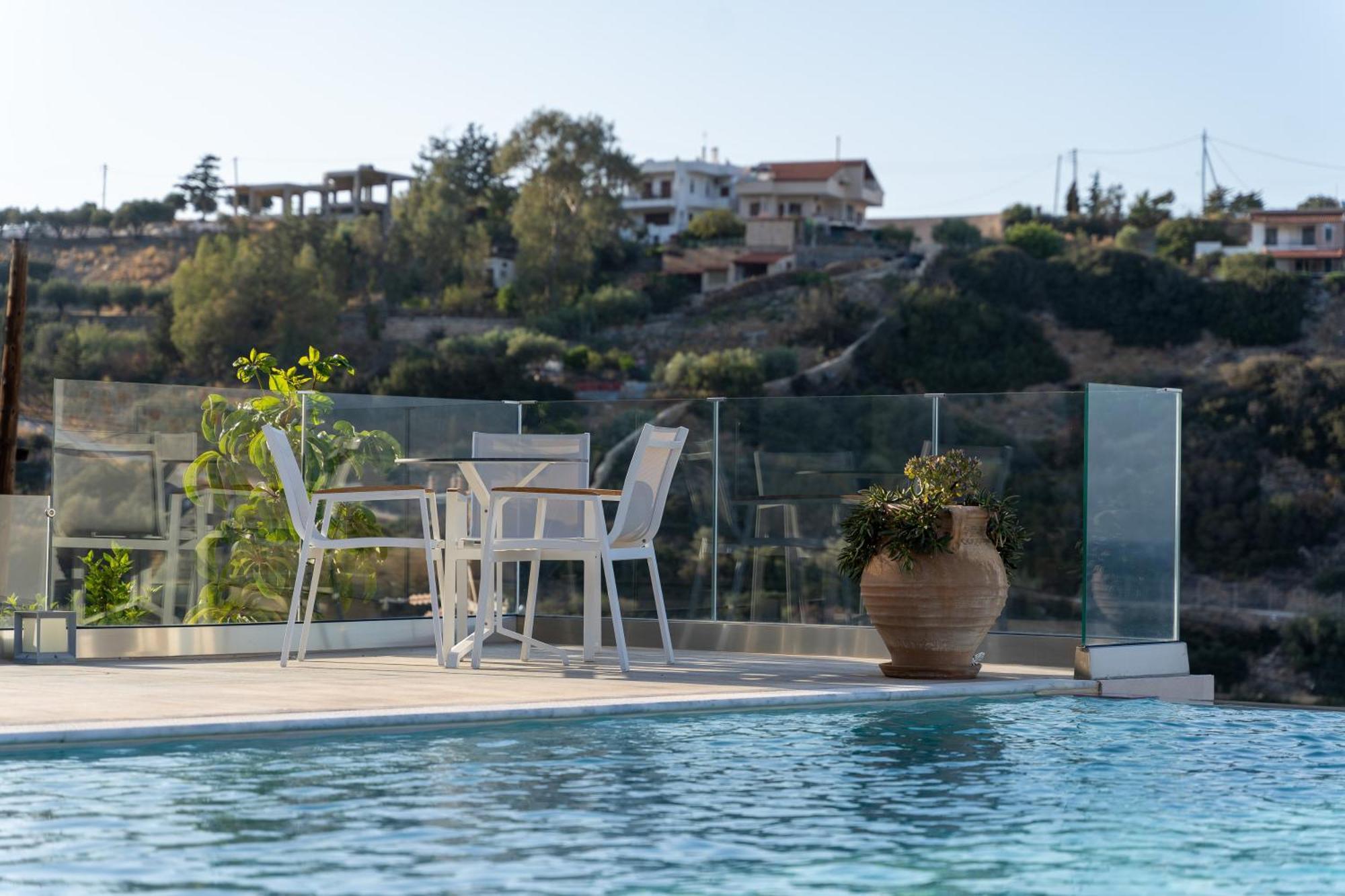 Amazing View Villa Aliki With Infinity Pool & Spa Ligaria  Exterior foto