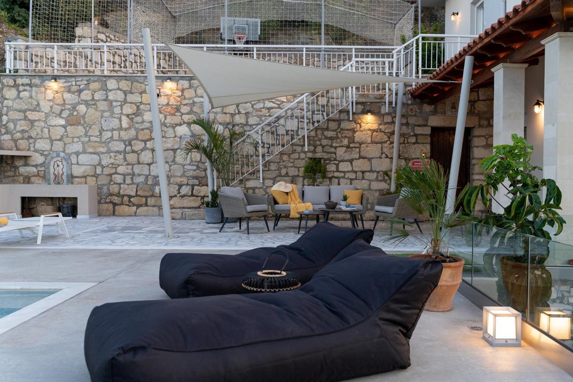 Amazing View Villa Aliki With Infinity Pool & Spa Ligaria  Exterior foto