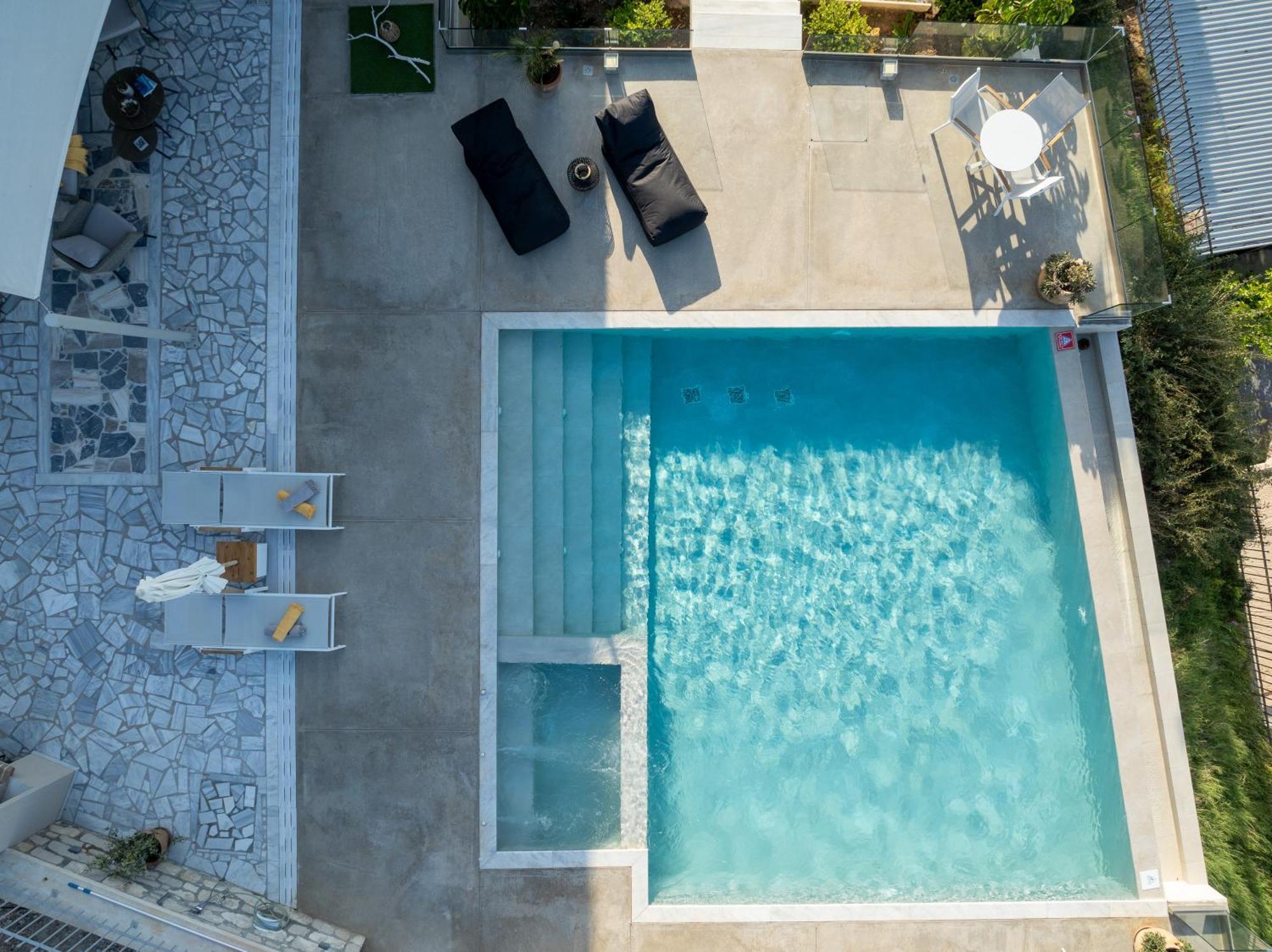 Amazing View Villa Aliki With Infinity Pool & Spa Ligaria  Exterior foto