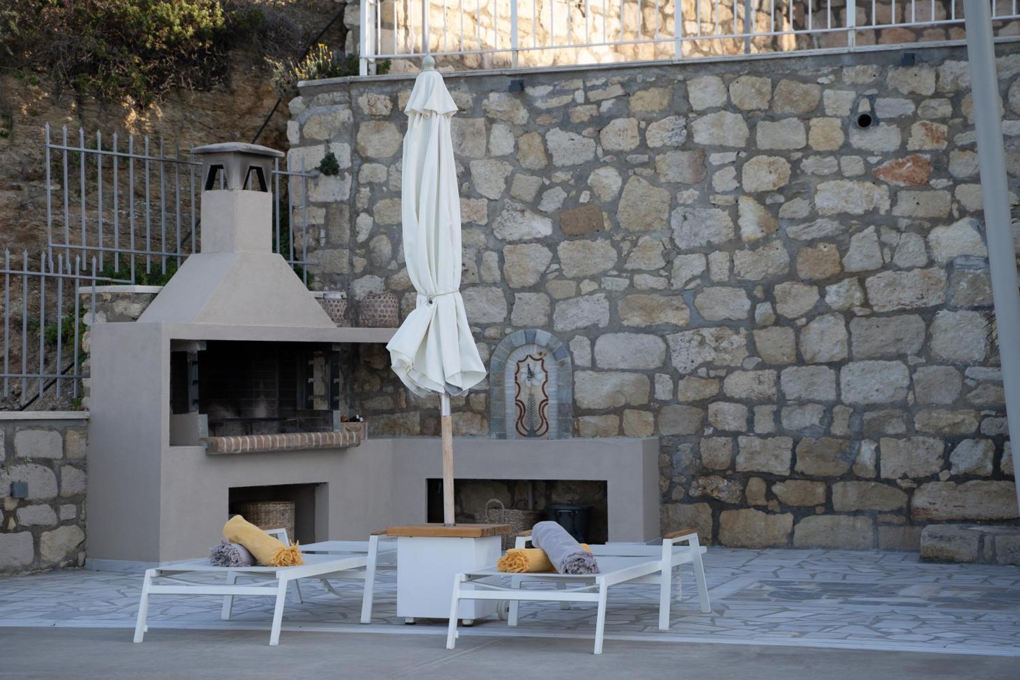 Amazing View Villa Aliki With Infinity Pool & Spa Ligaria  Exterior foto