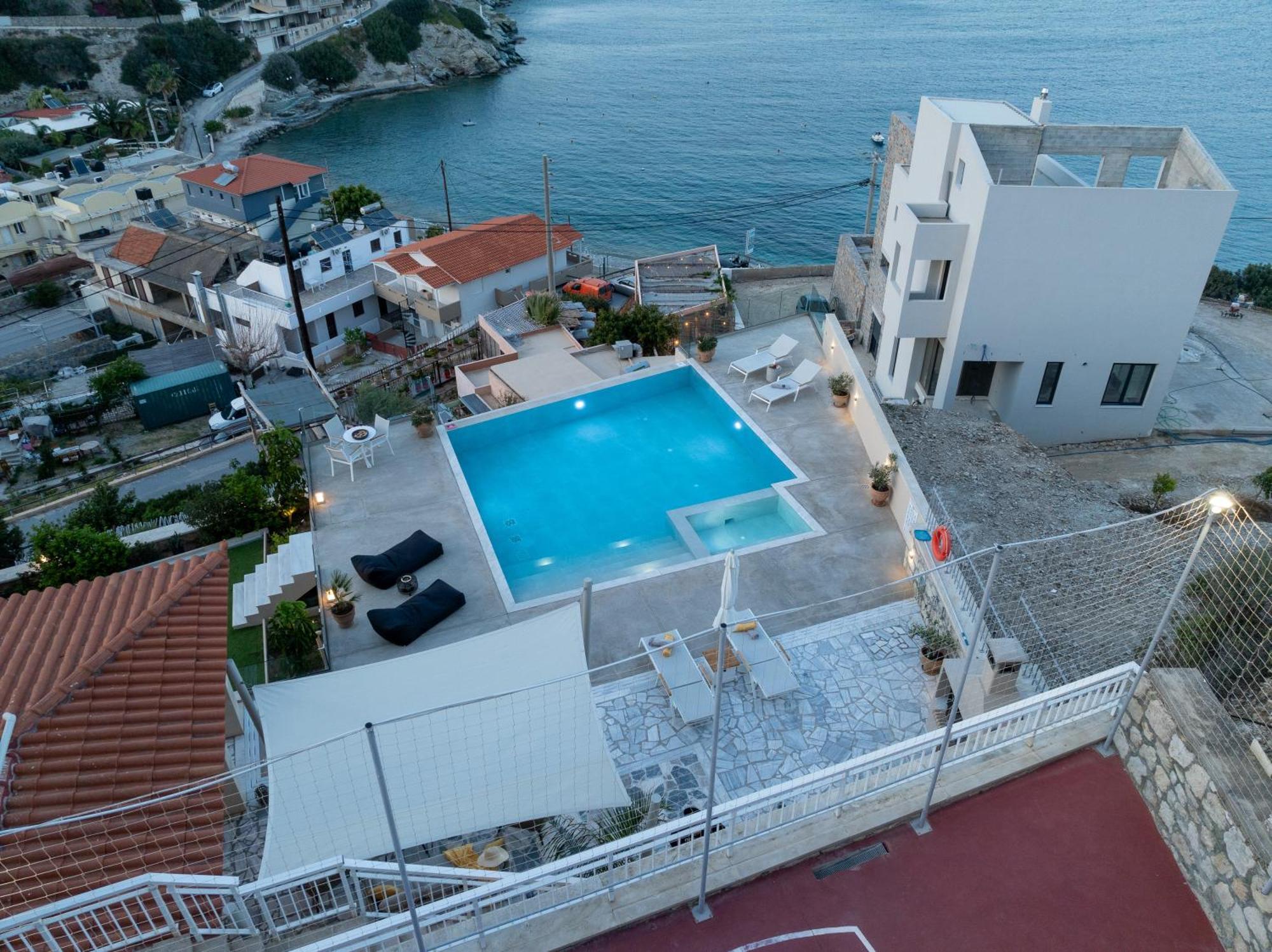 Amazing View Villa Aliki With Infinity Pool & Spa Ligaria  Exterior foto